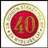 Oznaczenie liczby wysługi lat X i 40 Oznaczenie liczby wysługi lat X i 40