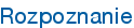 Rozpoznanie